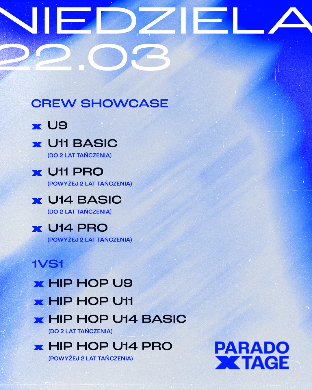 Harmonogram niedziela